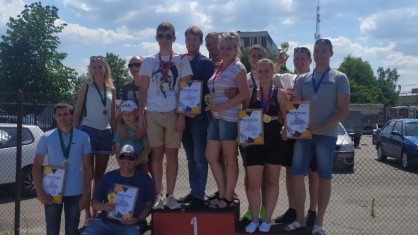 Команда Пинской центральной поликлиники заняла первое место в городском турнире по картингу среди работающей молодёжи