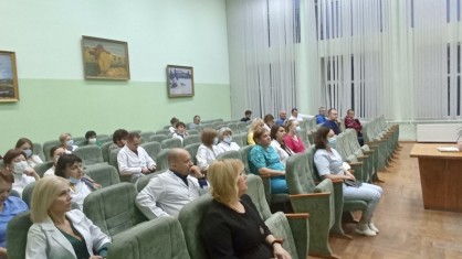 В Дрогичинской районной больнице на расширенном собрании обсудили законопроект «О Всебелорусском народном собрании»
