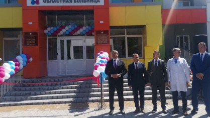 Председатель Брестского обкома отраслевого профсоюза принял участие в открытии лечебного корпуса Брестской областной детской больницы