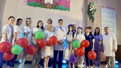 В Брестской центральной городской больнице прошел конкурс патриотической песни «Мы за сильную и свободную Беларусь!» посвященный Году Мира и созидания