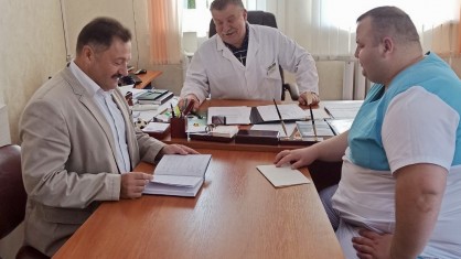 Председатель Брестского областного комитета отраслевого профсоюза посетил с рабочим визитом «первичку» стоматполиклиники